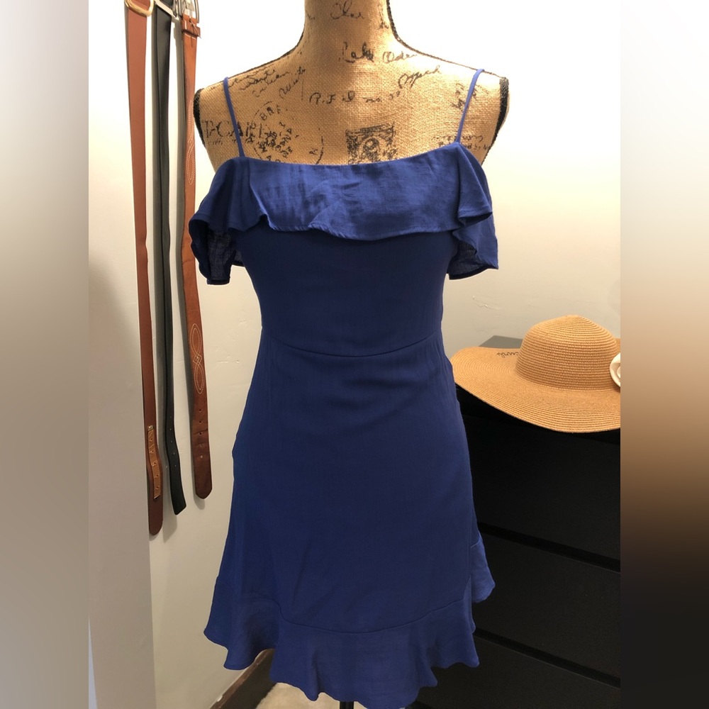 Royal blue strappy dress
